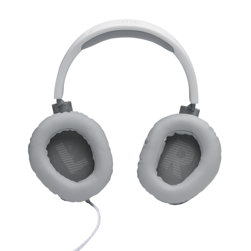 JBL Quantum 100 - White - Wired over-ear gaming headset with flip-up mic - Detailshot 3 image number null